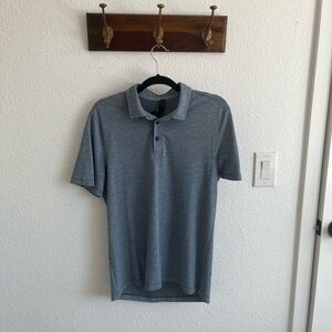 Heather blue/grey lululemon evolution polo